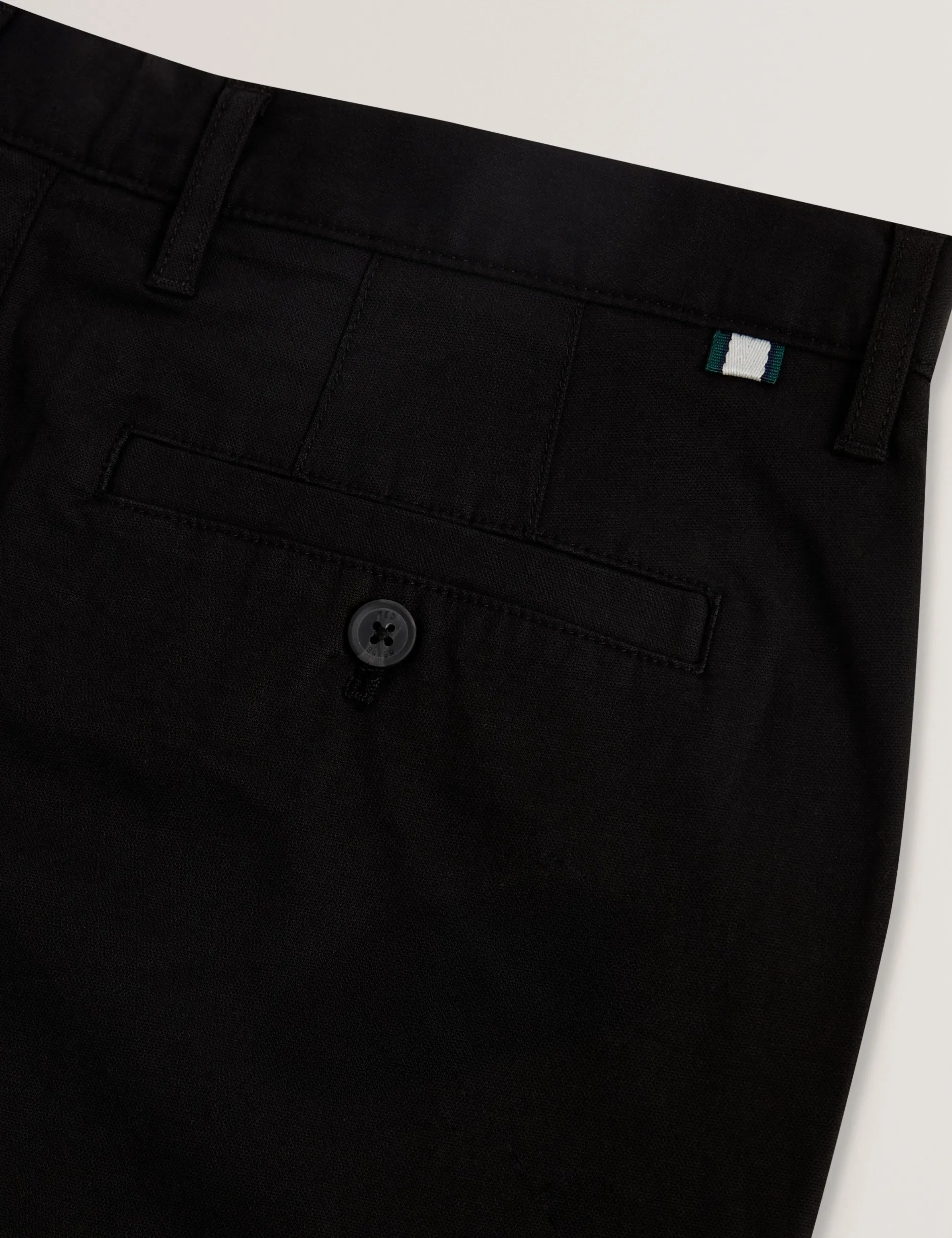 Slim Fit Textured Cotton Blend Chinos