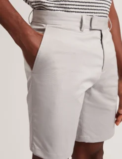 Slim Leg Stretch Cotton Chino Shorts