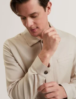 Smart Woven Cotton Harrington Jacket