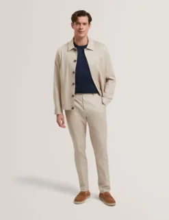 Smart Woven Cotton Harrington Jacket