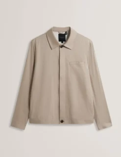 Smart Woven Cotton Harrington Jacket