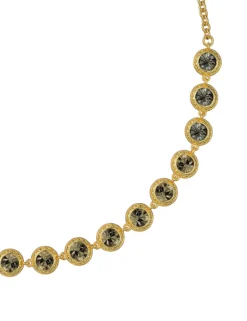 Solitaire Sparkle Crystal Chain Necklace