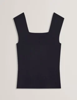 Square Neck Knitted Vest Top