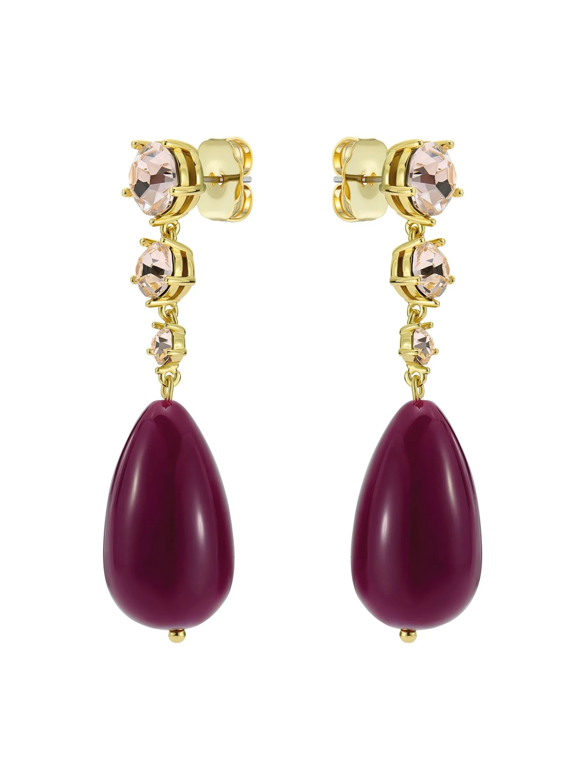 Statement Pendant Crystal Drop Earrings
