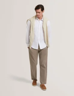 Straight Leg Cotton Linen Pants