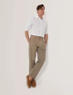 Straight Leg Cotton Linen Pants