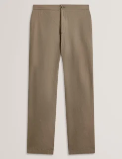 Straight Leg Cotton Linen Pants