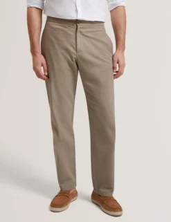 Straight Leg Cotton Linen Pants