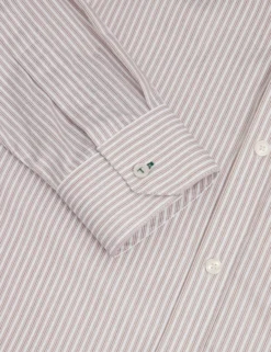 Striped Cotton Long Sleeve Shirt
