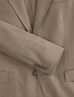 Subtle Check Modern Fit Wool Suit Jacket