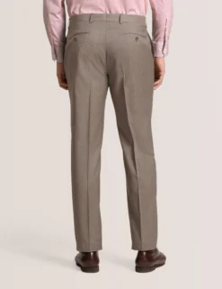 Subtle Check Modern Fit Wool Suit Pants