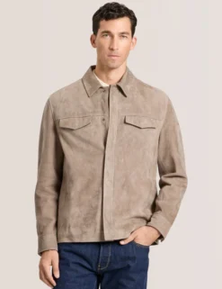Suede Shirt Jacket