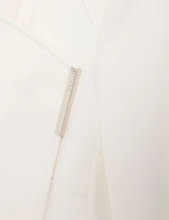 Tailored Cropped Wool Wrap Jacket