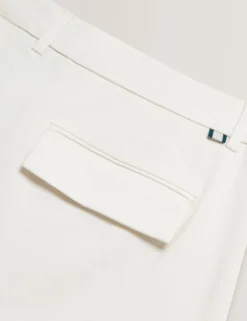 Tapered Cotton Stretch Twill Pants