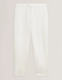 Tapered Cotton Stretch Twill Pants