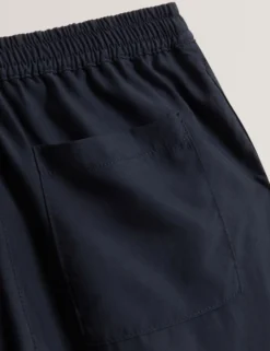 Tapered Leg Woven Pull-On Trousers
