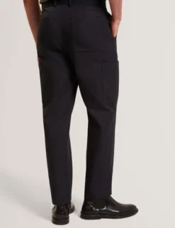 Tapered Stretch Cotton Cargo Pants