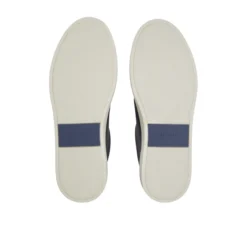 Textured Leather Slip On Sneakers