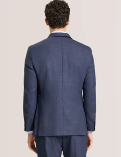 Textured Modern Fit Wool Suit Jacket