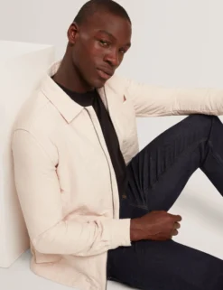 Textured Quilt Zip-Through Overshirt