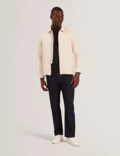 Textured Quilt Zip-Through Overshirt