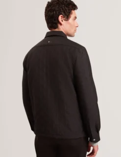 Textured Quilt Zip-Through Overshirt