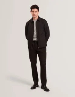 Textured Quilt Zip-Through Overshirt
