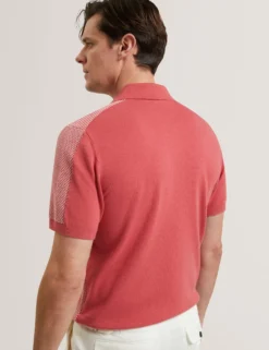 Textured Stitch Knitted Button-Through Shirt