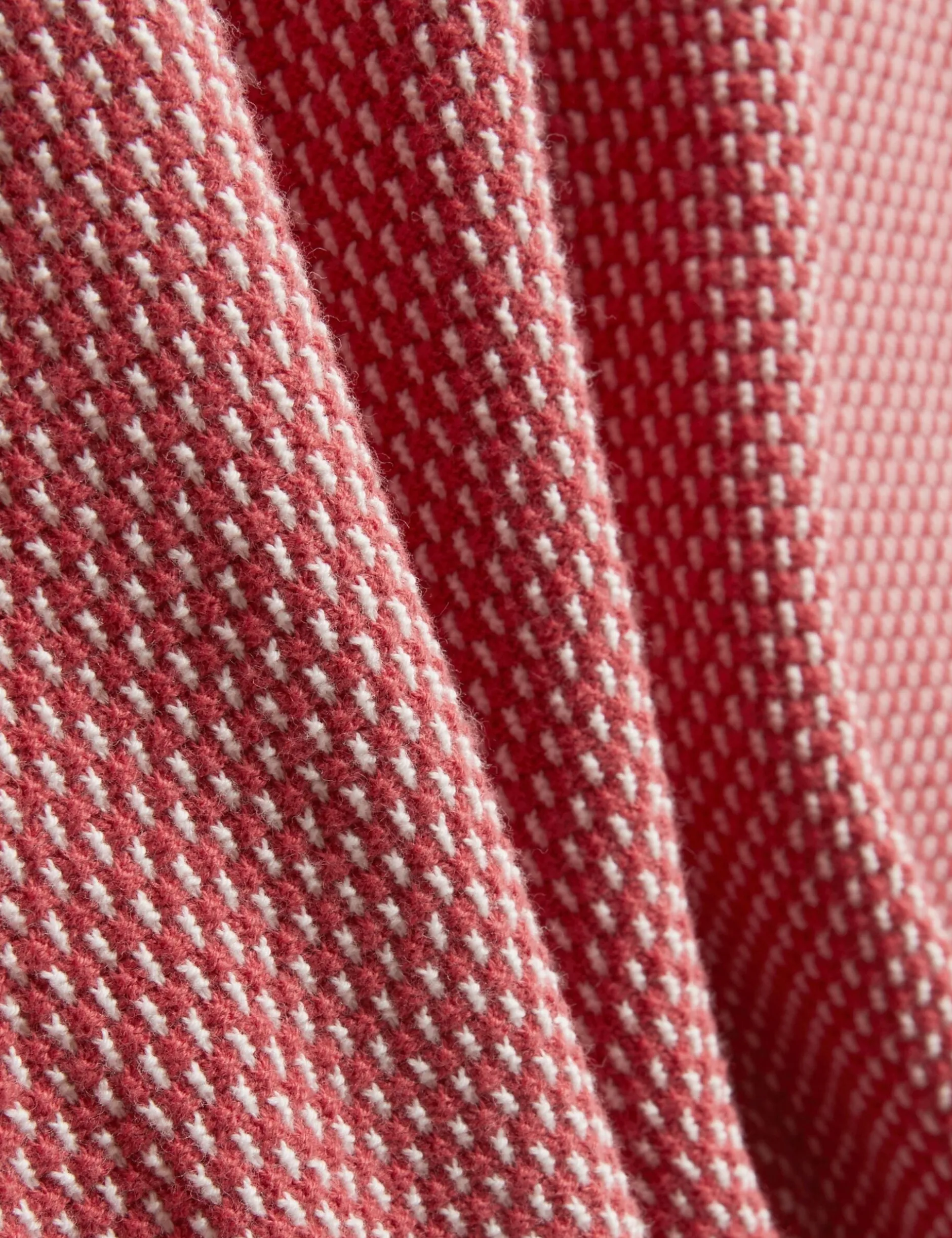 Textured Stitch Knitted Button-Through Shirt