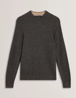 Textured Stitch Marled Knit Jumper