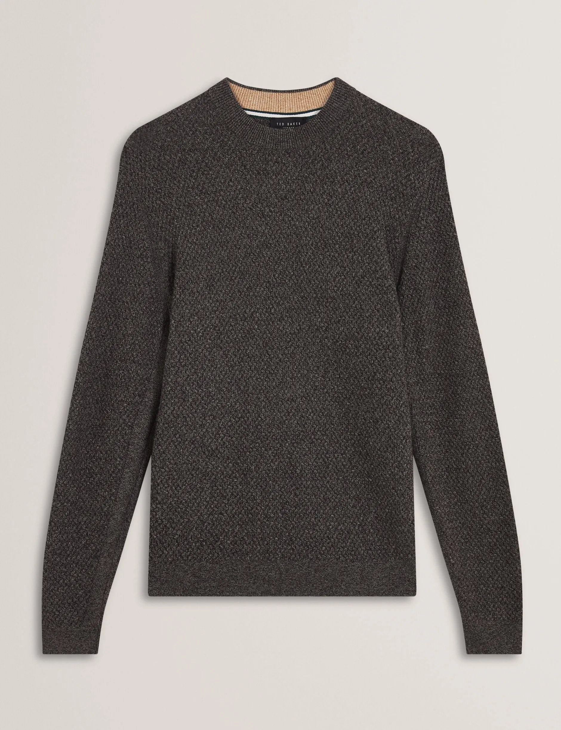 Textured Stitch Marled Knit Jumper