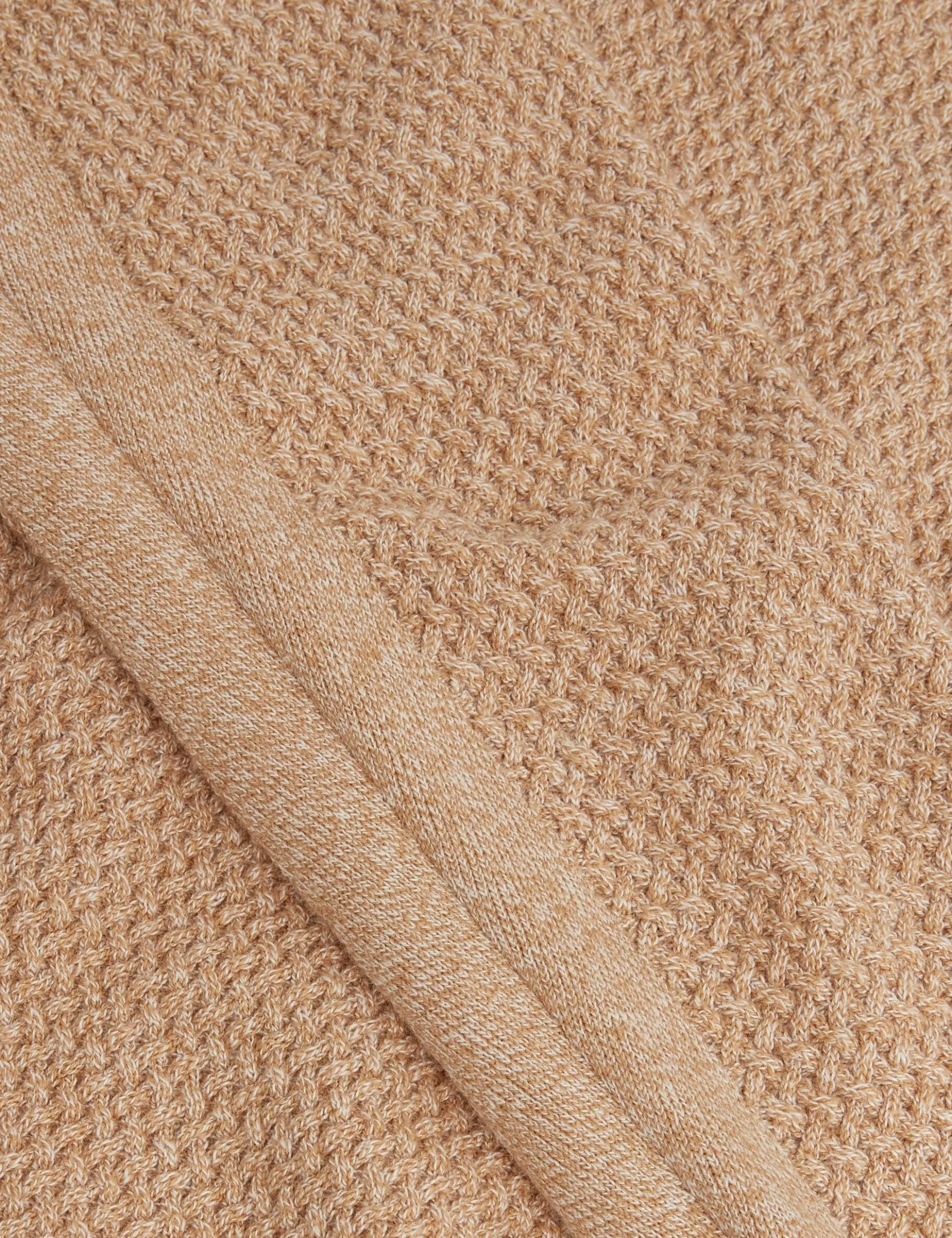 Textured Stitch Marled Knit Jumper