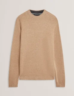 Textured Stitch Marled Knit Jumper