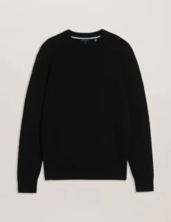 Textured T Knit Crew Neck Jumper