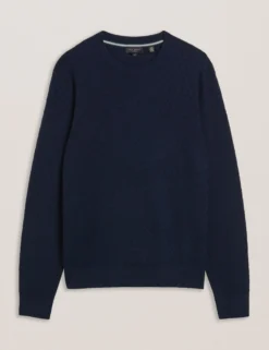 Textured T Knit Crew Neck Jumper