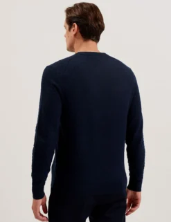 Textured T Knit Crew Neck Jumper