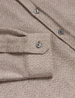 Textured Weave Long Sleeve Overshirt