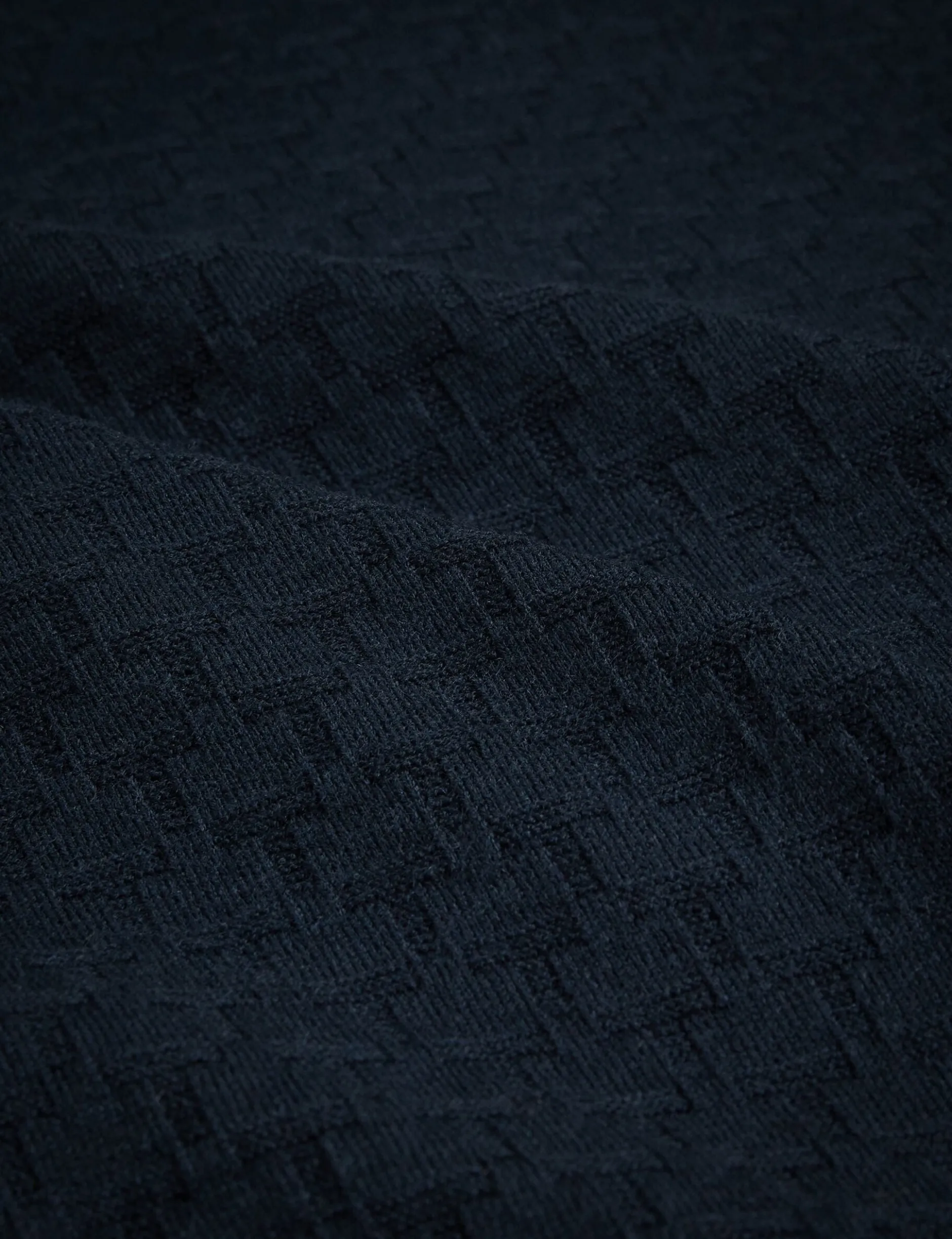 T Knit Long Sleeve Polo Top