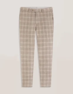 Tonal Check Modern Fit Suit Pants