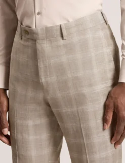 Tonal Check Modern Fit Suit Pants