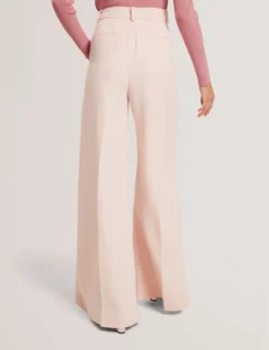 Ultra Wide Leg Woven Tailored Trousers