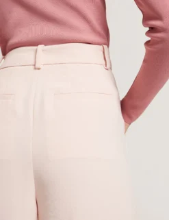 Ultra Wide Leg Woven Tailored Trousers