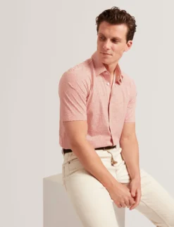 Wavey Geo Print Short Sleeve Shirt