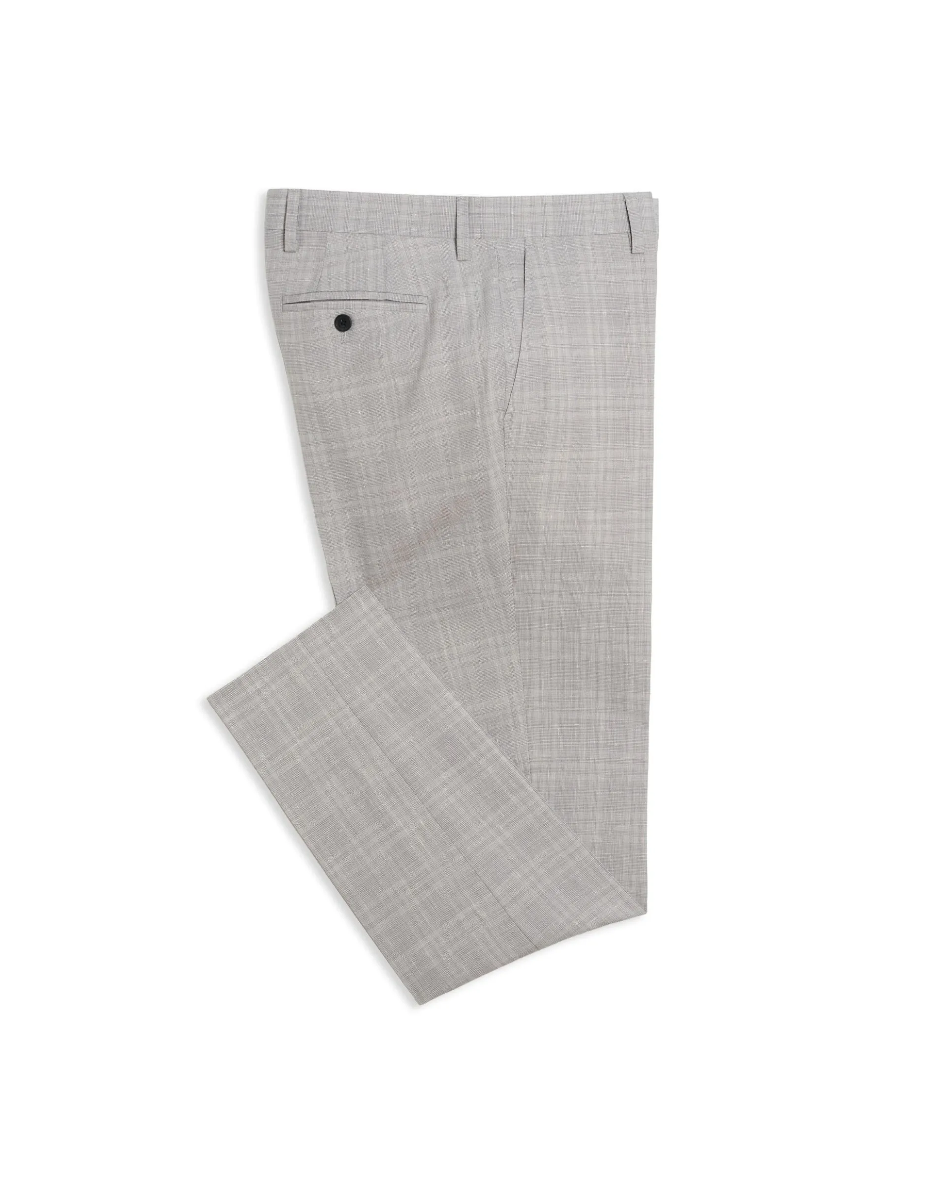 Wool Blend Tailored Trousers