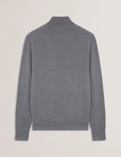 Wool Quarter Zip Funnel Neck Sweater