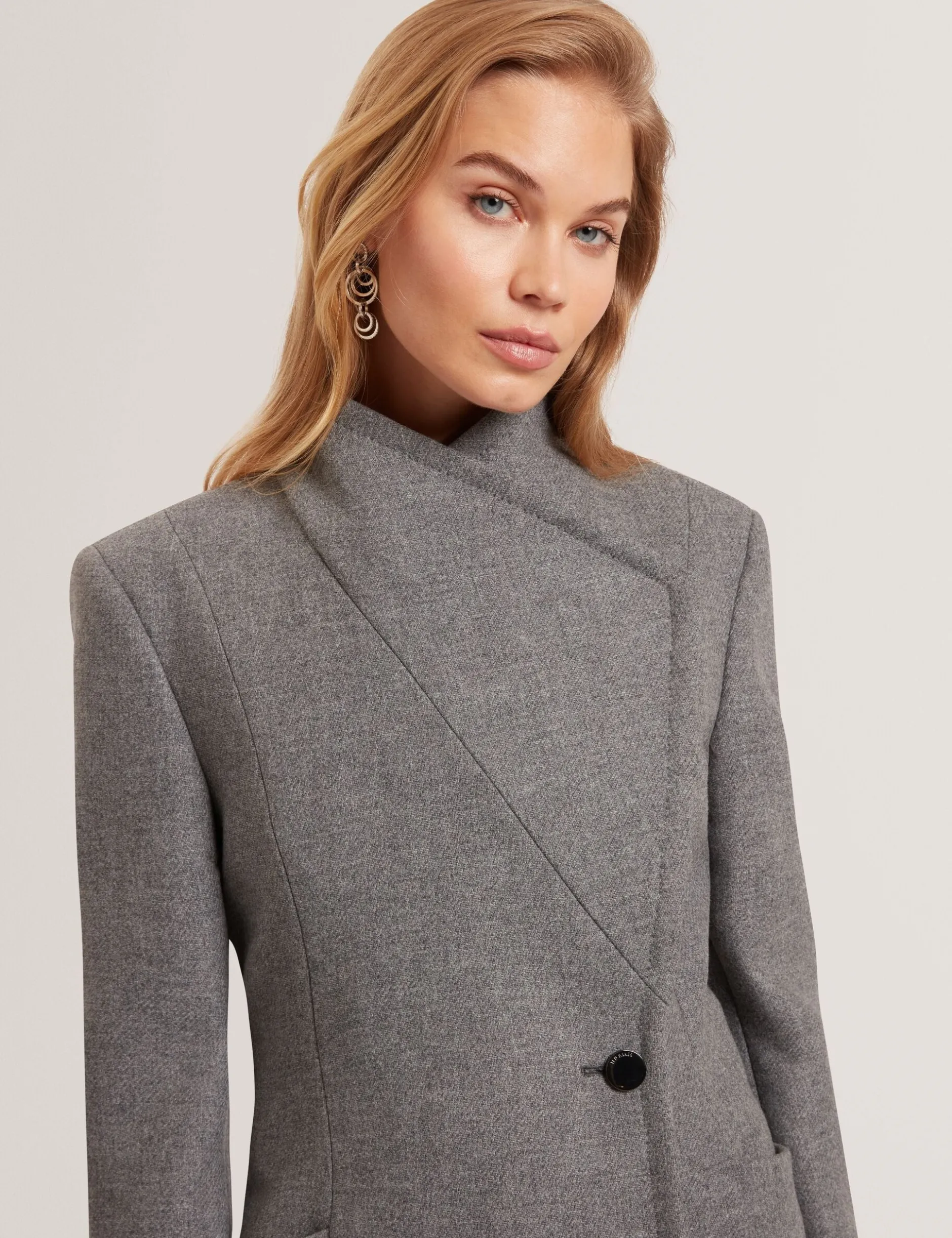 Wool Rich Hourglass Short Wrap Coat