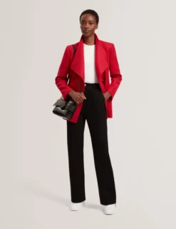 Wool Rich Hourglass Short Wrap Coat