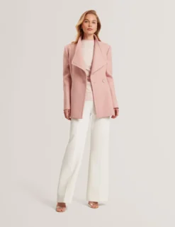 Wool Rich Hourglass Short Wrap Coat