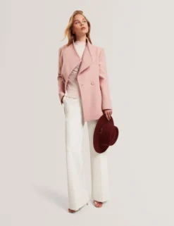 Wool Rich Hourglass Short Wrap Coat