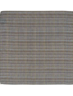 Woven Stripe Silk Pocket Square